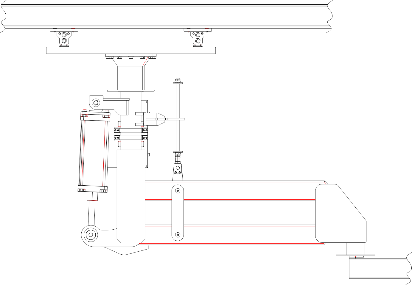 sistema carrellato con montaggio a soffitto per manipolatori Maniflex