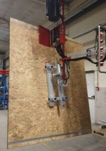 Sistema di movimentazione per pannelli in legno by Maniflex