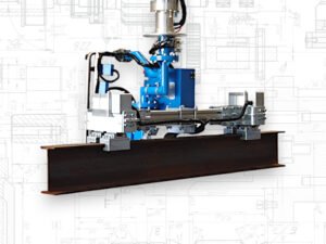 CRIUS pneumatic balancer rigid arm - Double clamp gripping system for beams