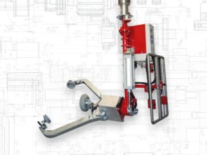 Large pneumatic jaw gripping system 90° inclination